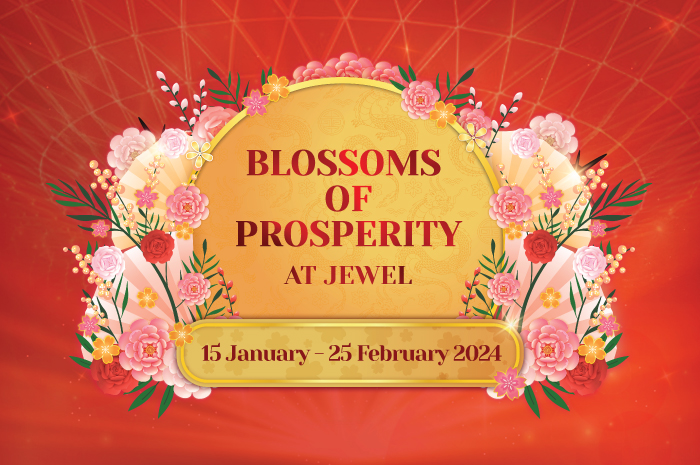 Blossoms of Prosperity at Jewel Changi Airport
